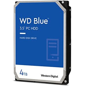 Western Digital 4TB WD Blue PC Hard Drive HDD - 5400 RPM, SATA 6 Gb/s, 256 MB Cache, 3.5" - WD40EZAZ