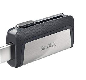 SanDisk - SDDDC2-128G-G46 128GB Ultra Dual Drive USB Type-C - USB-C, USB 3.1 - SDDDC2-128G-G46 Gray