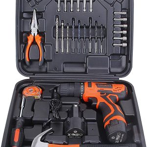COLMAX Hand Combo Power Tool set 28 pcs, With 12V Cordless Drill